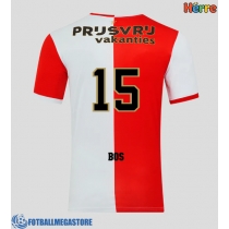 Fotballdrakt Herre Feyenoord Jordan Bos #15 Hjemmedrakt 2025-26 Kortermet